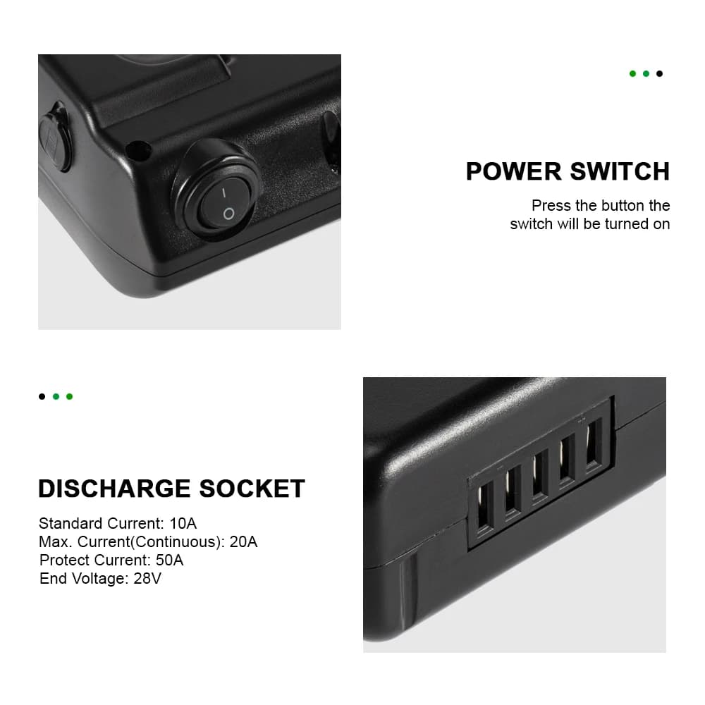 Phylion XH370-10J PortaPower Ebike batterie 36V 10.4Ah 14Ah 18650 batterie de vélo électrique au Lit
