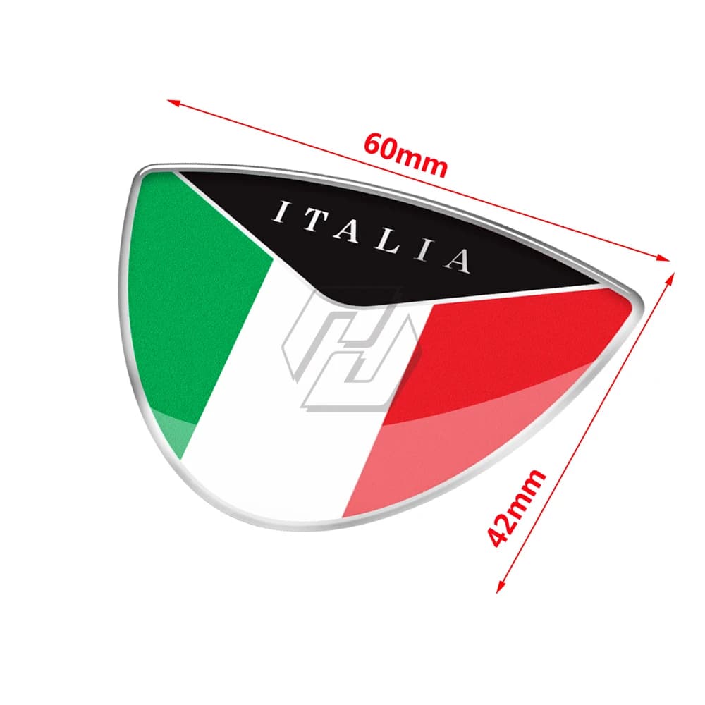 Autocollant de moto en résine 3D pour DucSautriumph Piaggio Vespa, étui de sensation italienne, MP3,