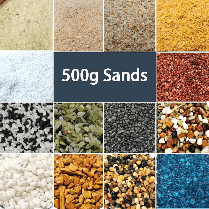 500g cristal naturel sable fond d'aquarium sable aménagement paysager pierre décorative Aquarium aig