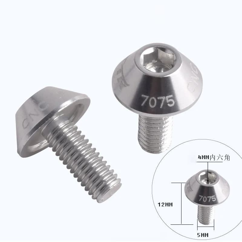 Boulons de Cage de bouteille d'eau de vélo, vis de bicyclette en alliage d'aluminium, vtt, accessoir