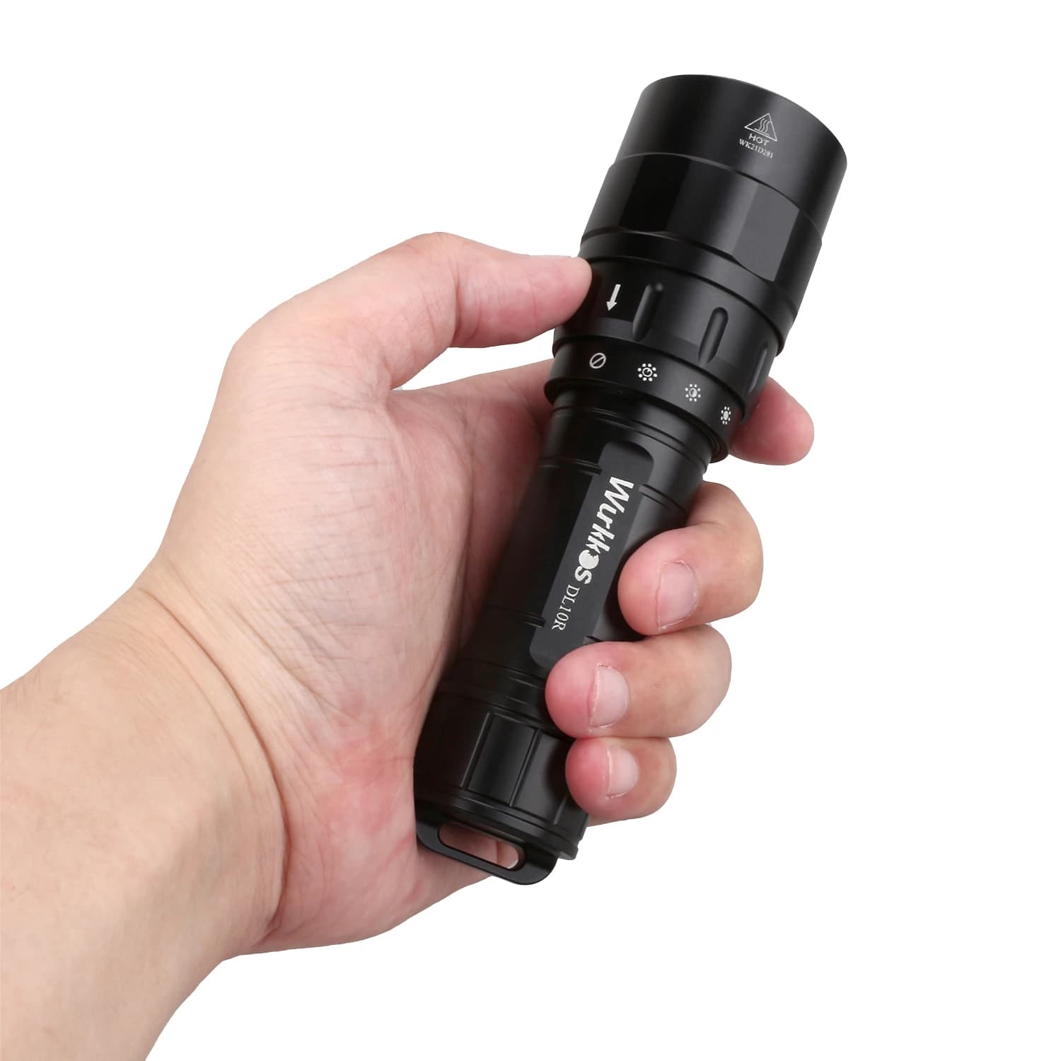 Wurkkos DL10R torche de plongée sous-marine XHP70.2 lampes de poche LED 4500lm 21700 USB-C interrupt