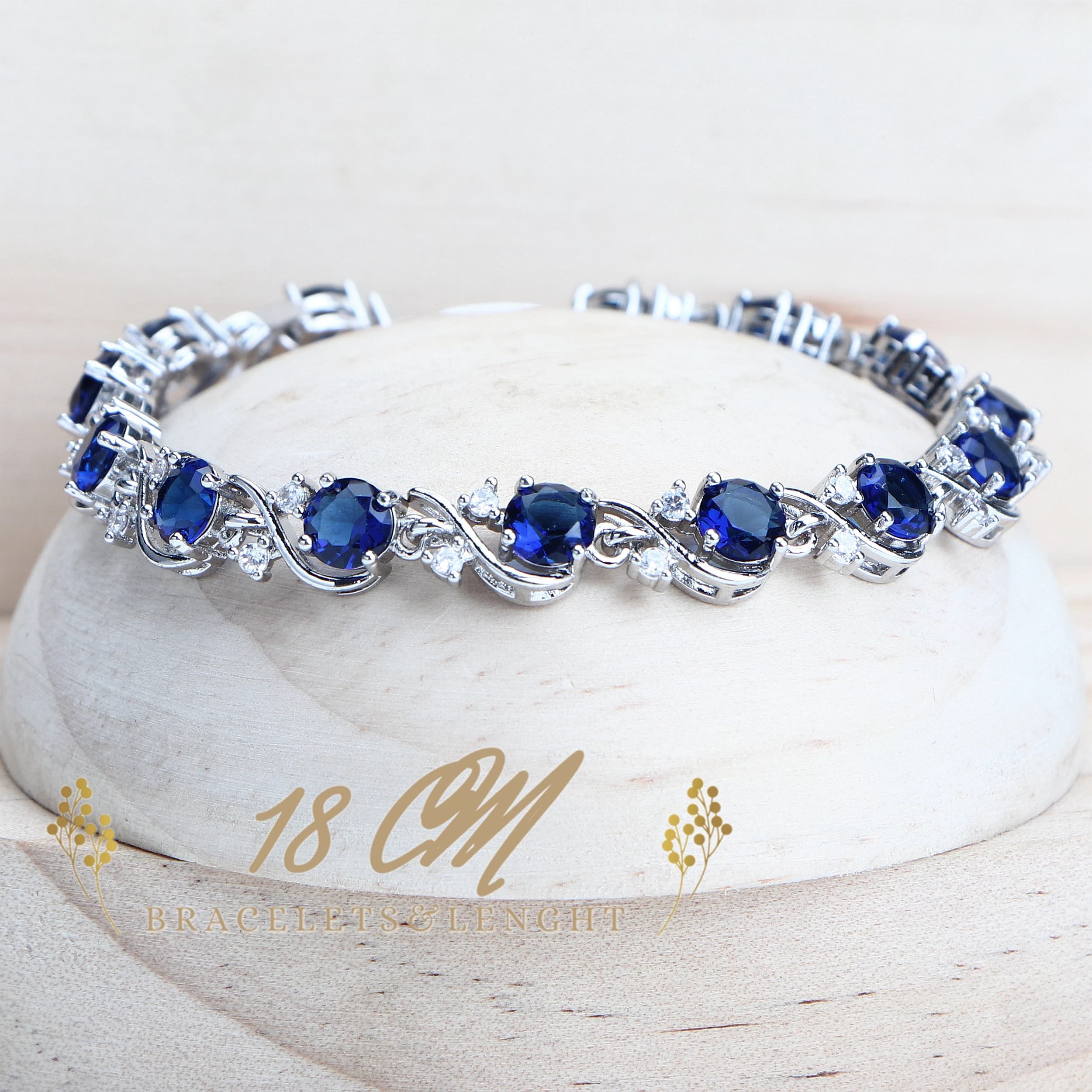 Ensembles de bijoux en zircon bleu pour femmes, en argent Sterling 925, Costume de mariage, bijoux, 
