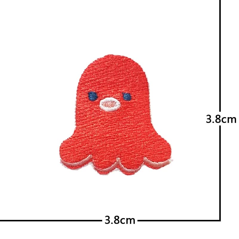 Sushi saumon poché oeuf Patch pour vêtements fer sur broderie Applique mignon tissu Badge bricolage 