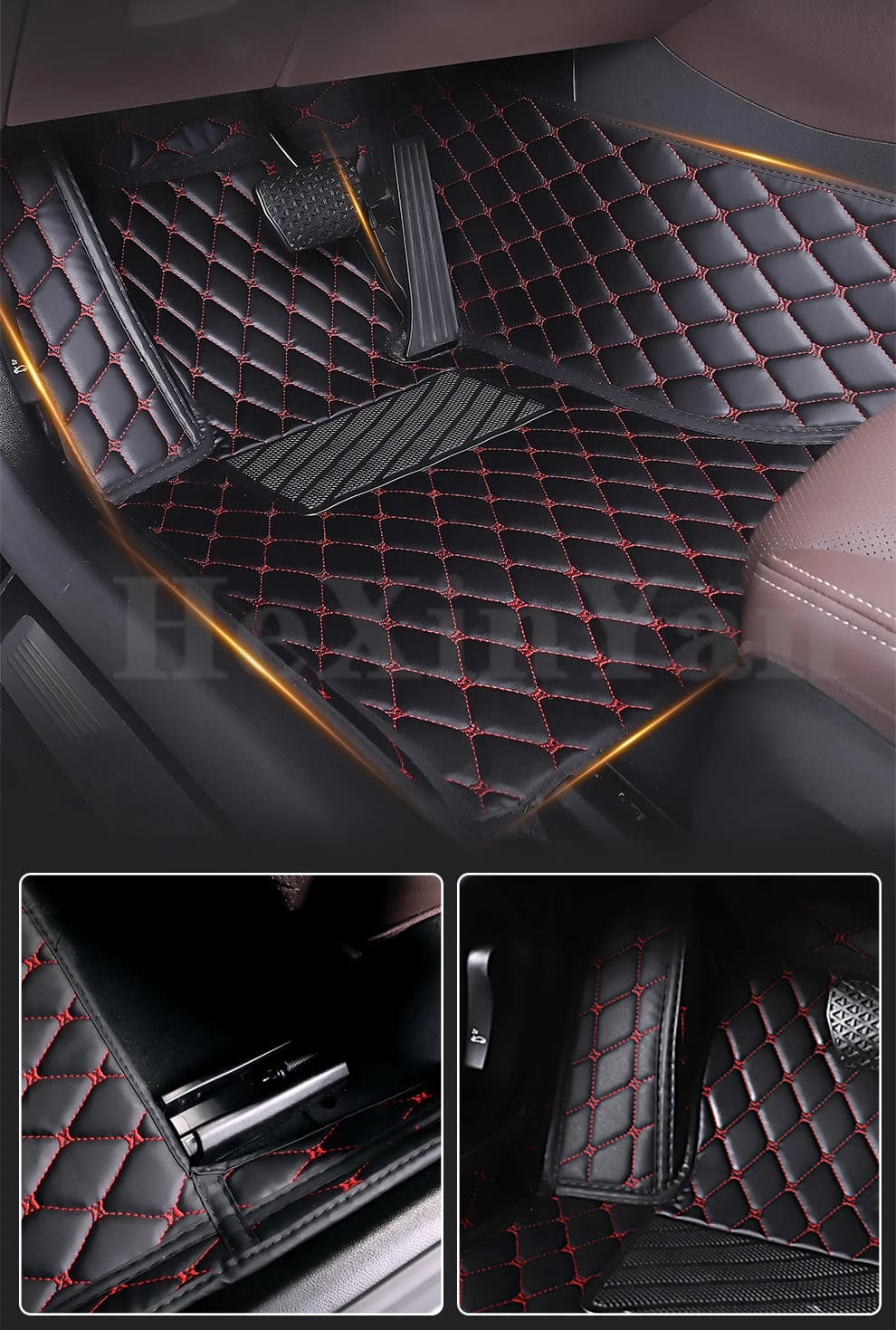 Polymères de sol de voiture personnalisés, première rangée, livraison directe