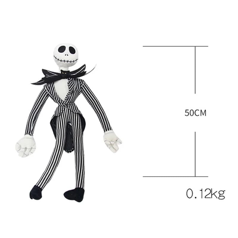 50 cm le cauchemar avant noël Jack Skellington jouets en peluche poupée squelette Jake peluche jouet