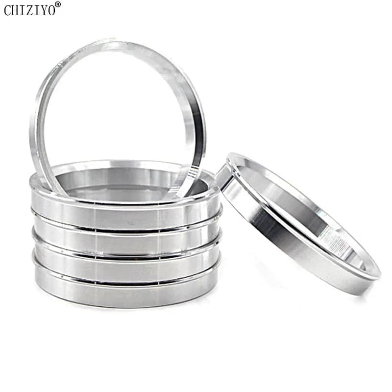 4 pièces/ensemble alésage de roue de voiture collier central moyeu anneaux centraux anneaux de moyeu
