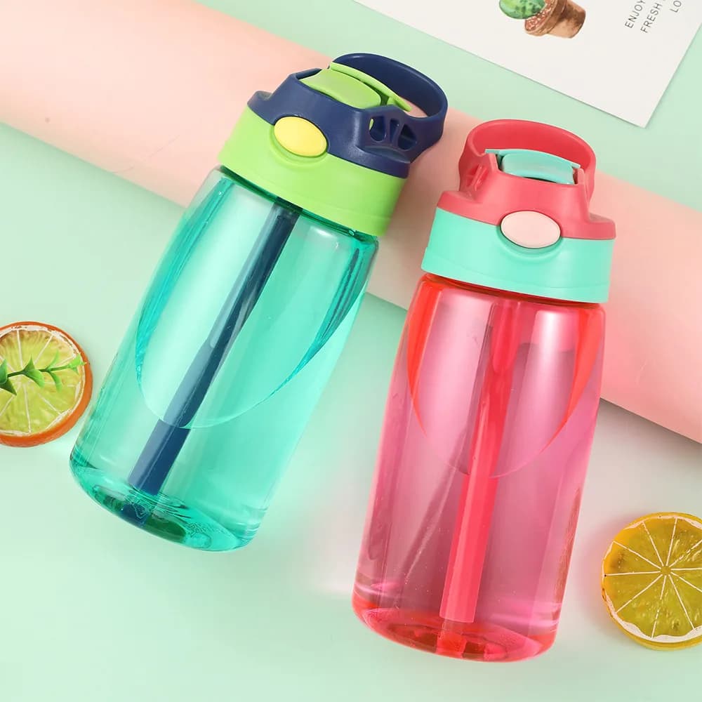 Bouteille d'eau portable avec paille pour enfants, tasse de fitness pour filles, voyage, HI Gym Spor