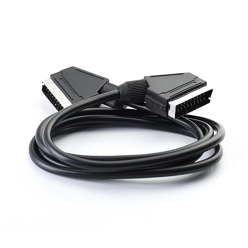 Câble péritel européen pour TV DVD STB 21 broches, câble péritel mâle vers mâle 1.5m