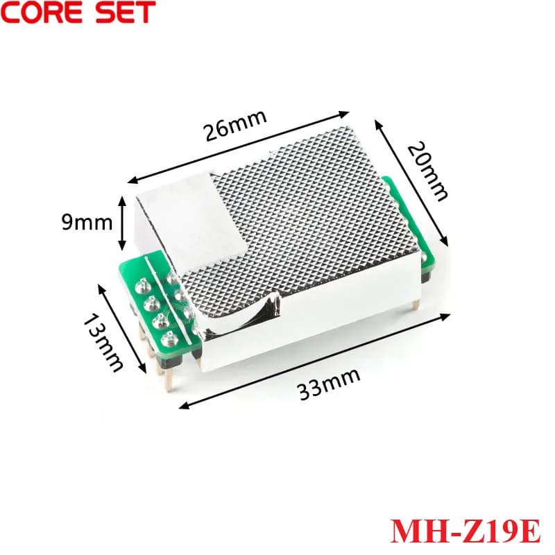 MH-Z19E Winsen CO2 Capteur NDIR CO2 Tech Haute Sensibilité, Faible Consommation D'énergie UART, Sort
