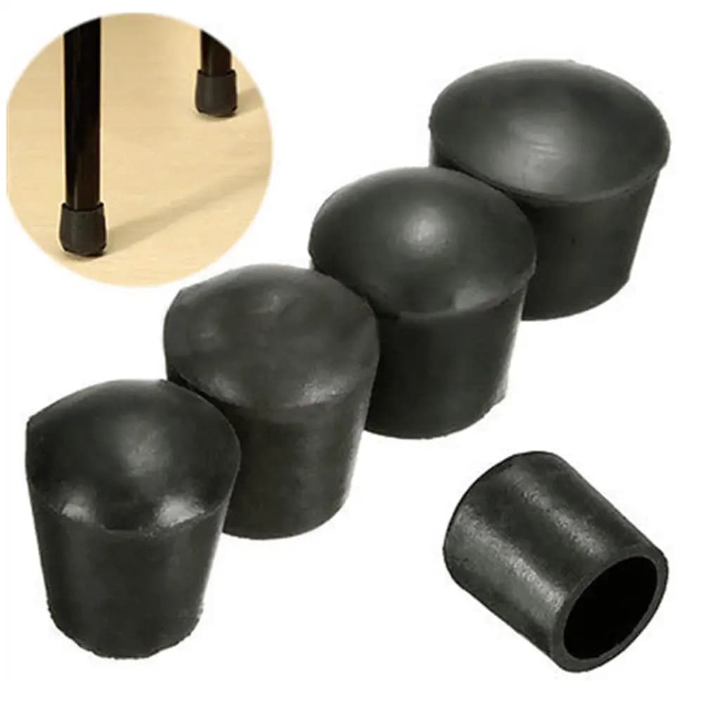 Coussinets de chaise en caoutchouc non ald, pieds de meubles anti-rayures, capuchons de pieds de tab