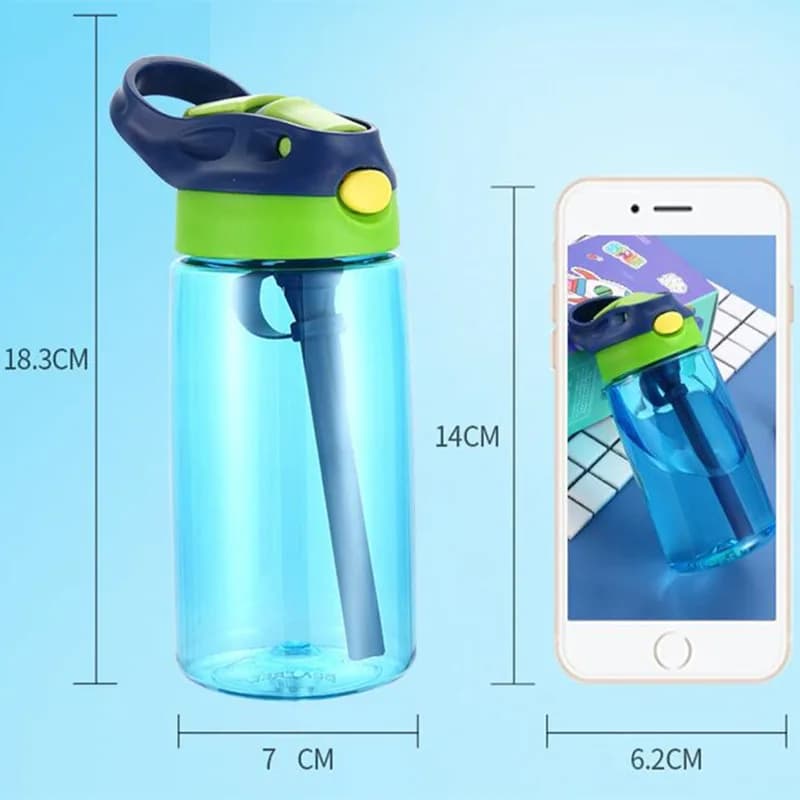Bouteille d'eau portable avec paille pour enfants, tasse de fitness pour filles, voyage, HI Gym Spor