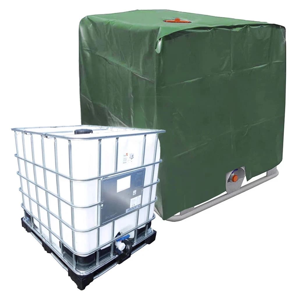 Couvercle de réservoir vert 1000 litres, conteneur IBC, couvercle anti-poussière étanche, tissu Oxfo