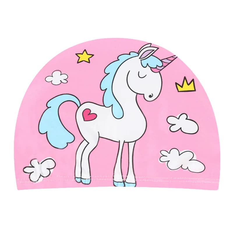 Bonnet de natation en tissu élastique pour enfants, chapeau de protection des oreilles, casquettes d