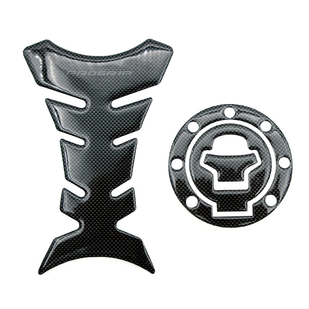 Autocollants de réservoir de carburant en Fiber de carbone pour moto, autocollants de couverture de 