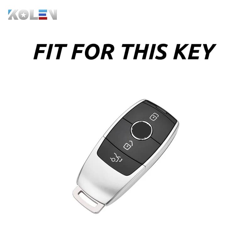 Coque de protection pour clé télécommande de voiture, PU + TPU, pour Mercedes Benz A C E S G GLS cla