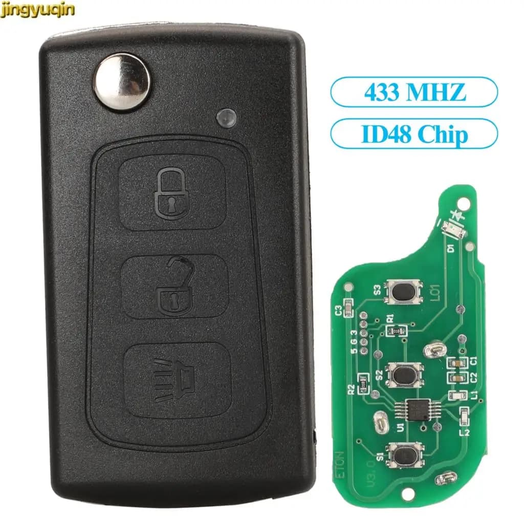 Jingyuqin télécommande clé de voiture à rabat Gernuine pièces 433Mhz ID48 pour Great Wall Haval Hove