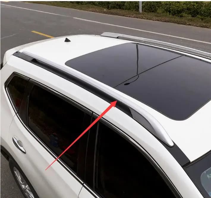 Barres de toit latérales en alliage d'aluminium, porte-bagages Electrolux, style pâte 3M, Nissan X-T