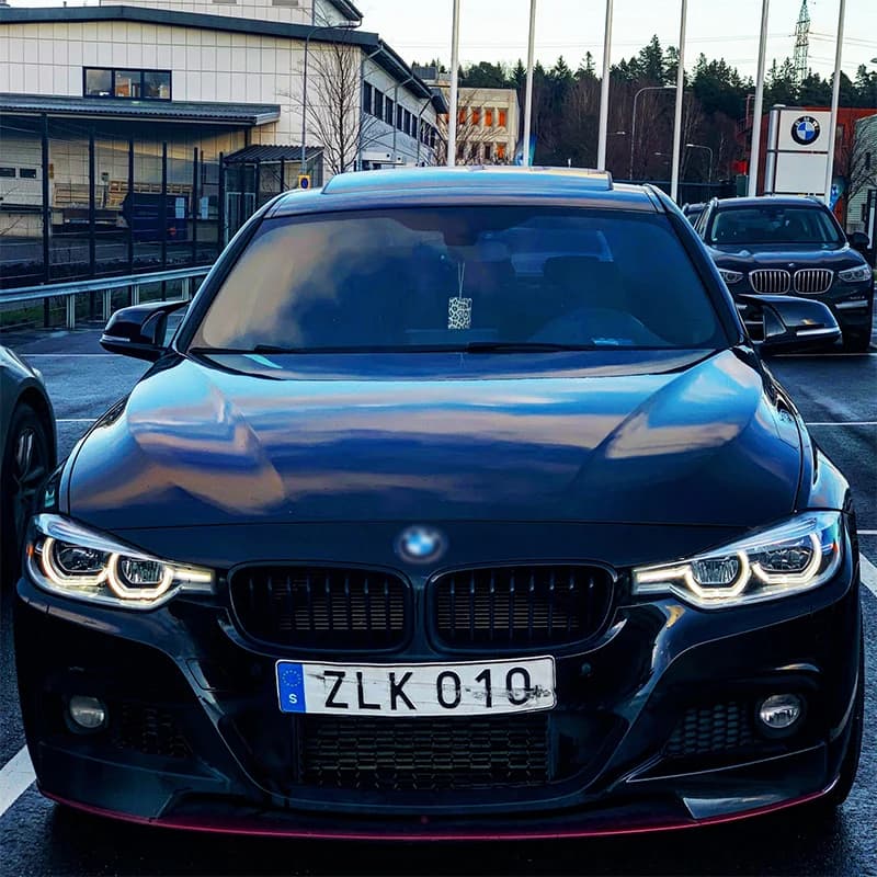 Couvercle de rétroviseur noir brillant, capuchon de rétroviseur, style figuré, BMW 1, 2, 3, 4, série