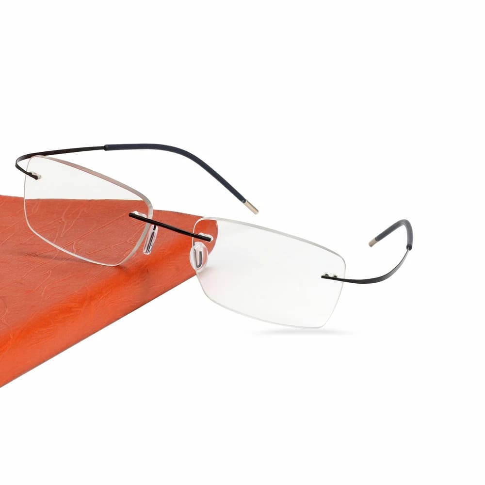 Lunettes sans monture en titane lunettes de myopie lunettes photochromiques hommes femmes caméléon l