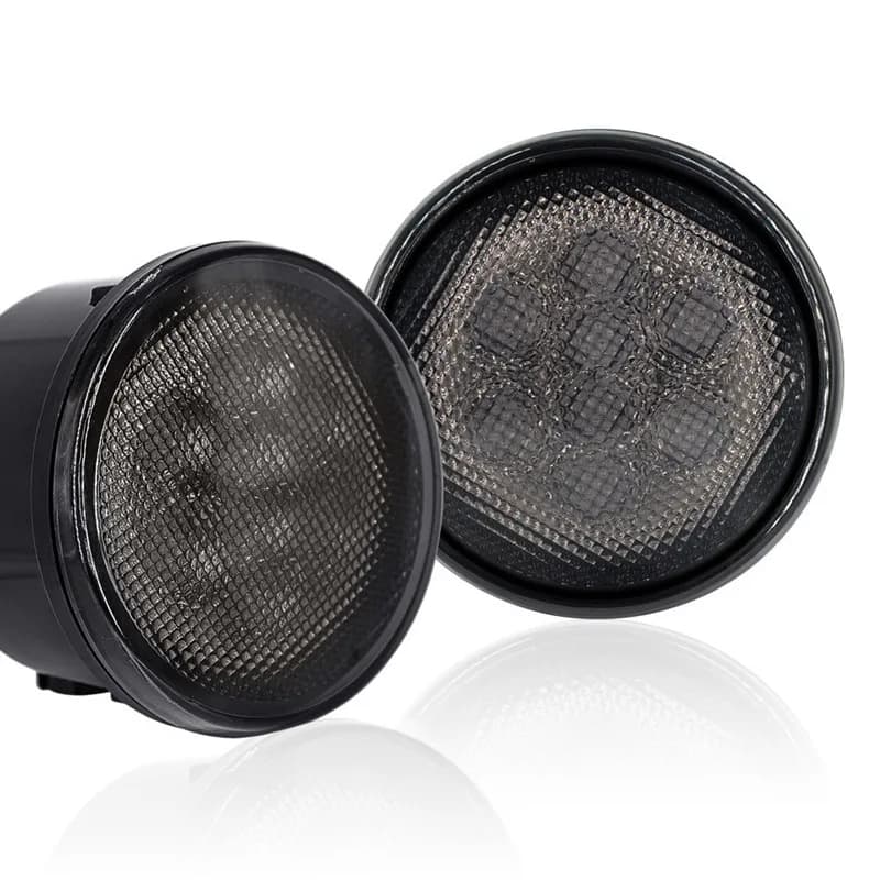 Clignotant avant LED pour Jeep Wrangler JK 2007 – 2017, lumière jaune ambre, feu latéral de garde-bo