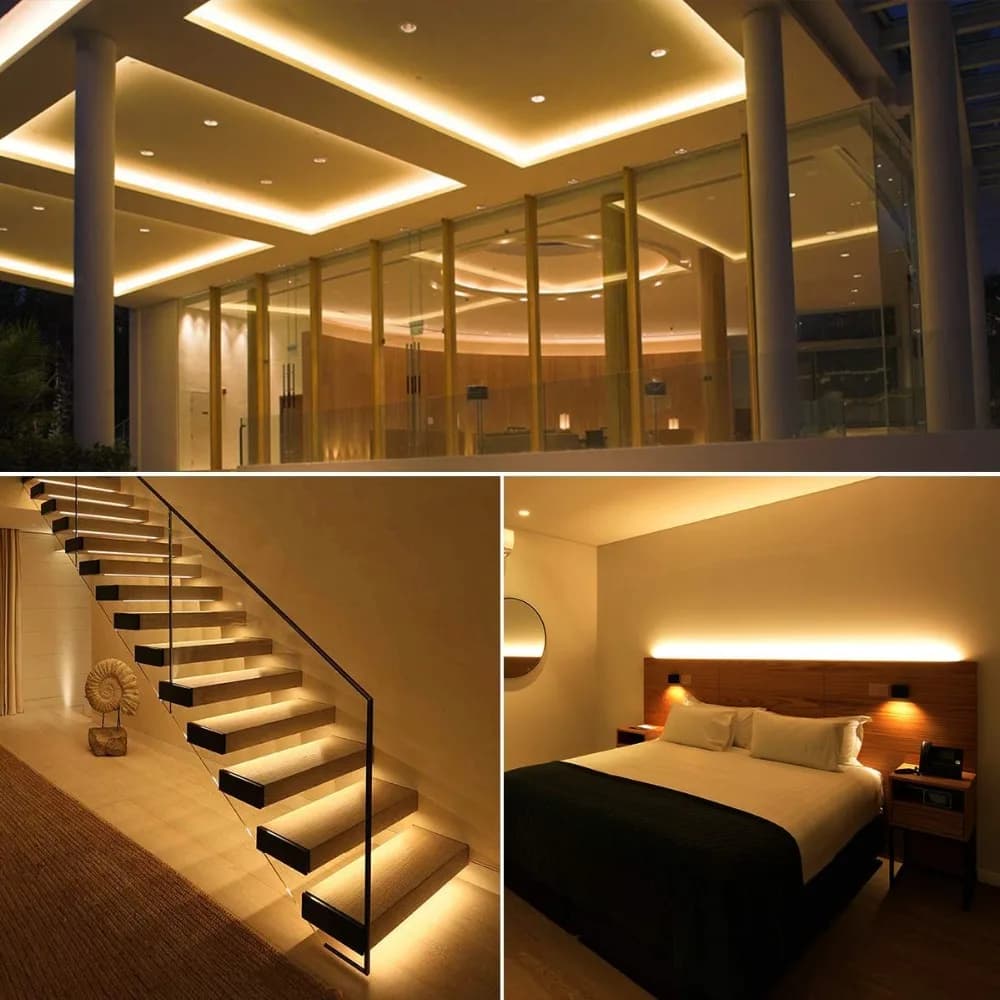Bande lumineuse Led SMD2835, 50cm, 1M, 2M, 3M, 4M, 5M, ruban d'éclairage Flexible, blanc/blanc chaud
