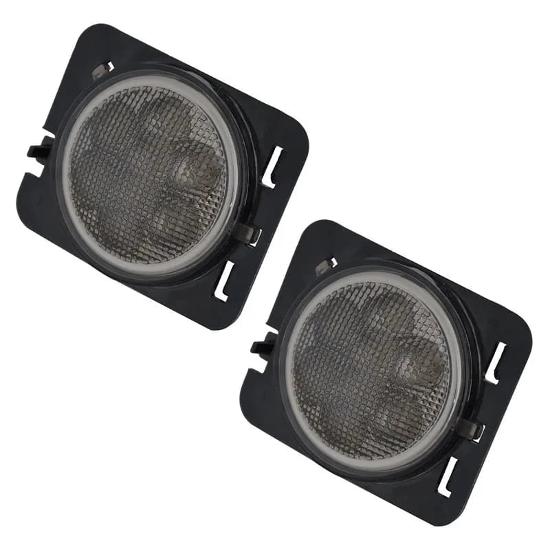 Clignotant avant LED pour Jeep Wrangler JK 2007 – 2017, lumière jaune ambre, feu latéral de garde-bo
