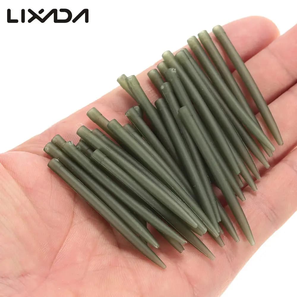Lixada 30 pcs/lot 54mm Anti enchevêtrement manchons en caoutchouc connecter avec crochet de pêche ca