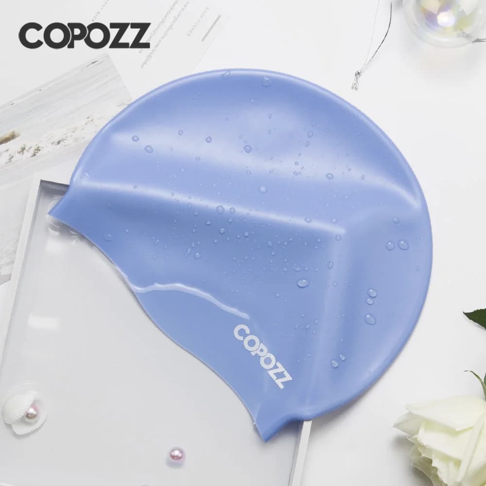 Copozz hommes élastique chapeau de natation grande taille vêtements de natation professionnel adulte