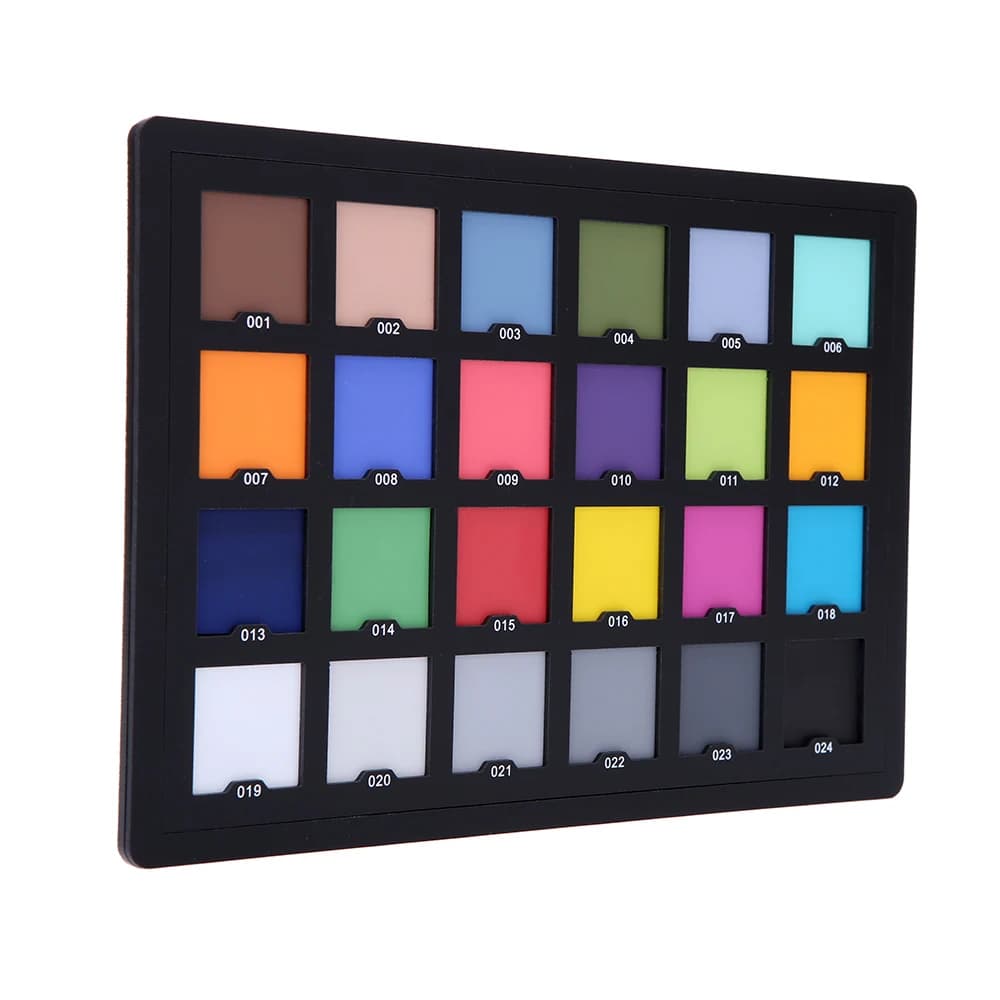 Andoer Professional 24 Test de carte de palette de vérificateur de couleurs pour une correction numé
