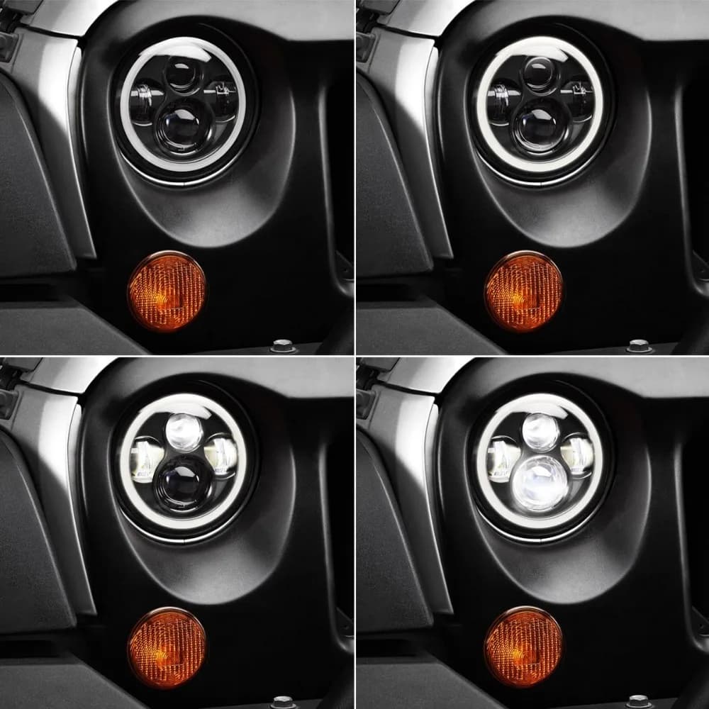 Fit 90-97 Mazda ata MiMX-5 MX5 Voiture 7 pouces Led sauna lumière ronde Angel Eyes Halo avant DRL lu