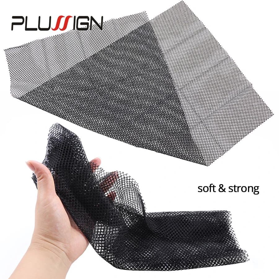 Plussign – filet en dentelle suisse, nouveau Style coupé et créer pour la fabrication de perruque en