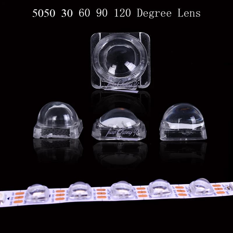 Collimateur réflecteur d'objectif LED 5050, pour 5050 SMD WS2812 APA102 WS2811 SK6812 10 30 60 90 12