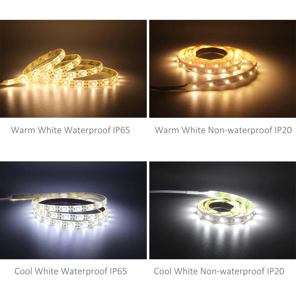Capteur de mouvement de bande LED à batterie 2M 3M 4M 5M bande LED PIR 5V SMD 2835 éclairage de ruba