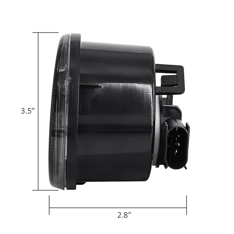 Clignotant avant LED pour Jeep Wrangler JK 2007 – 2017, lumière jaune ambre, feu latéral de garde-bo