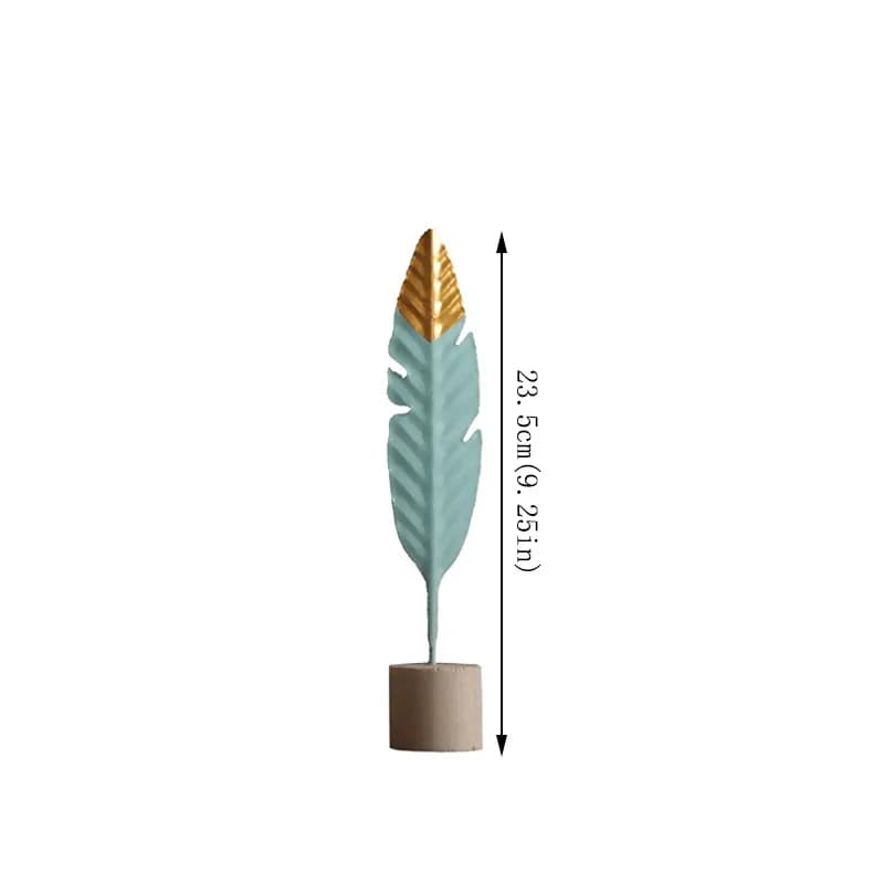 Décorations modernes en bois de plumes, Figurines miniatures simples pour salon, Table, bureau, acce