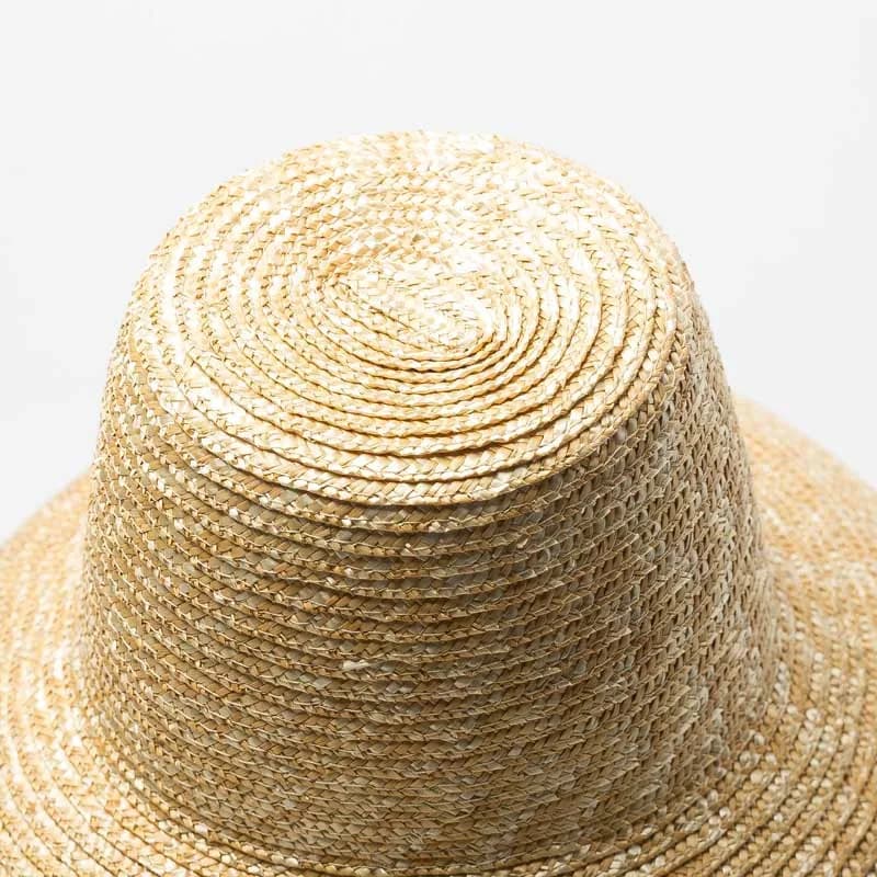 Chapeau de soleil en forme de lampe pour femme, grand bord large, chapeau de plage pour femme, chape