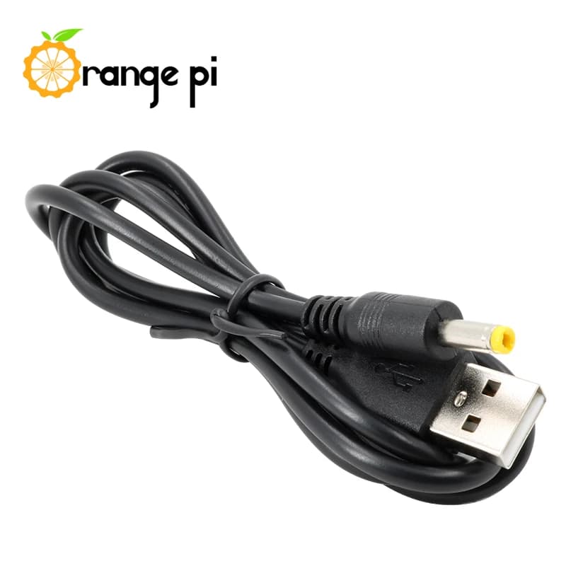 Orange Pi-Câble d'alimentation USB vers CC, longueur 1m, 4.0x1.7mm, fil à trou rond, ligne de charge
