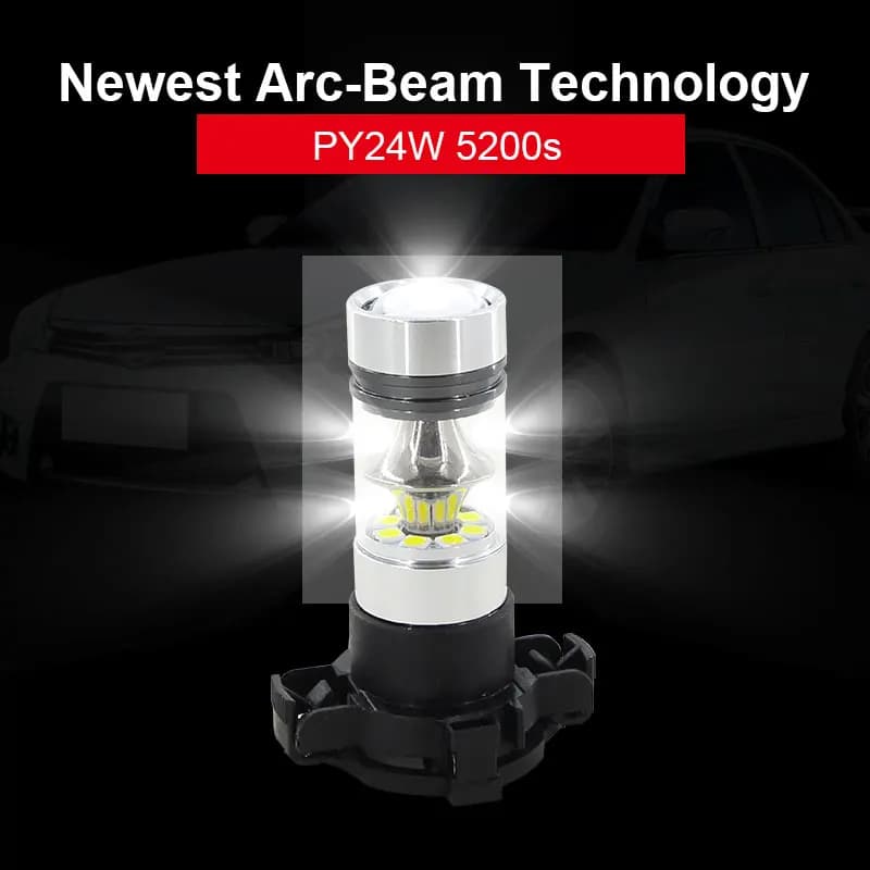 2 pièces voiture PY24W LED Canbus sans Hyper Flash ambre jaune pour BMW E90/E92 F10/F07 E83 X3 E70 X