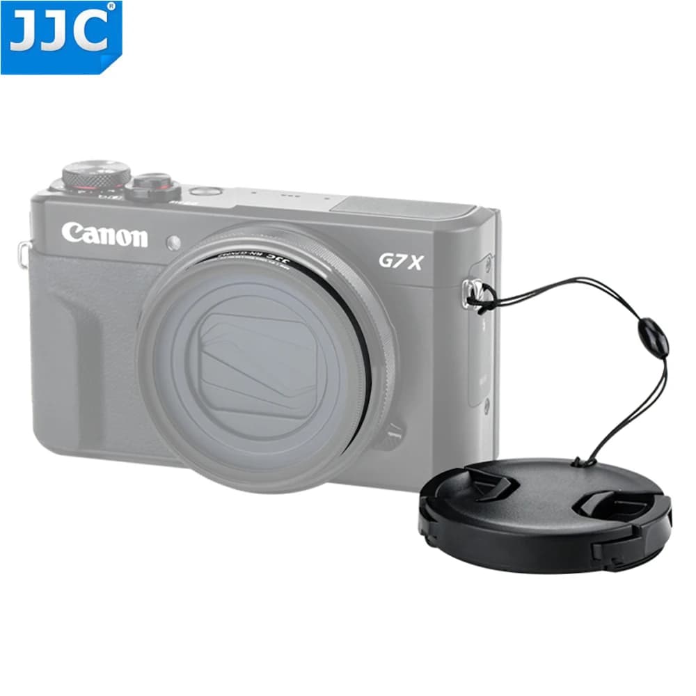 JJC – adaptateur de filtre d'objectif 49mm, capuchon d'objectif avec Kit de maintien pour Canon Powe