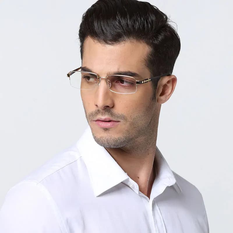 Monture de lunettes optiques pour hommes, lunettes pour contrevenants, lunettes de vision, 8001