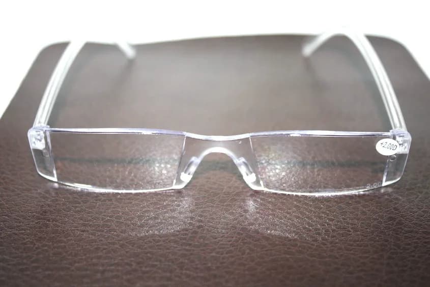 ! ! [12 paires] !! Lunettes de lecture rectangulaires transparentes sans monture pour hommes et femm