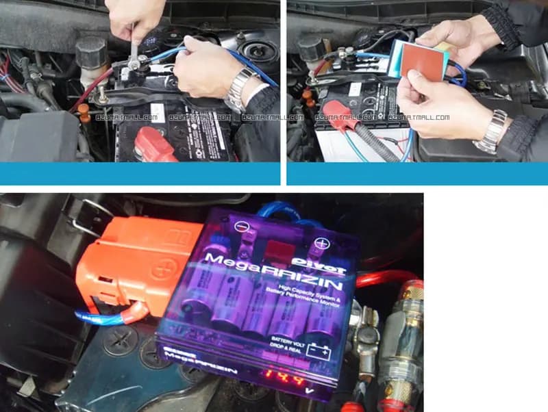 Stabilisateur Mega RAIZIN Volt universel/avec 5 fils de terre et RS-BOV015 d'affichage à LED