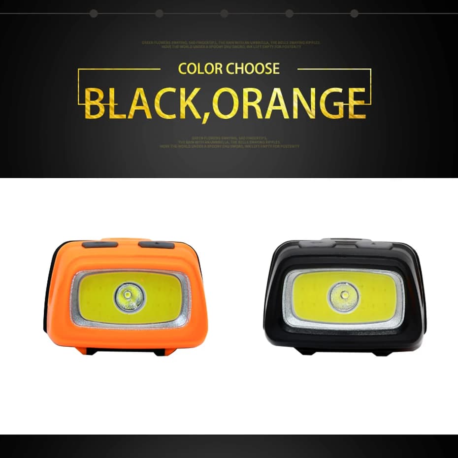 SOLOLANDOR Mini lampe frontale 200LM LED étanche IPX4 AAA phare rouge vert 6 Modes lampe frontale st