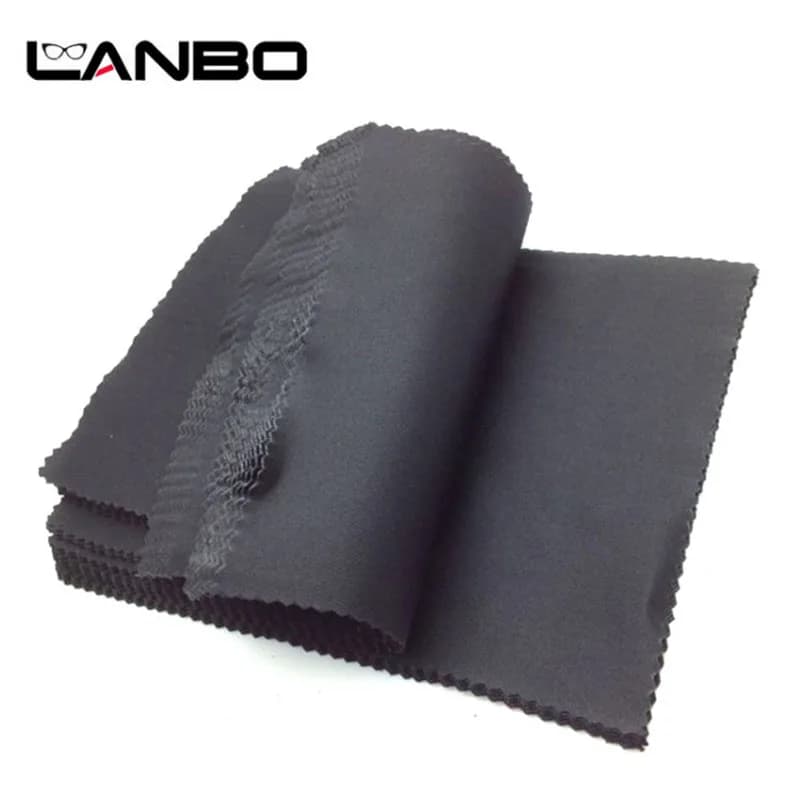 100 pièces emballage individuellement 15x15CM lentille vêtements chiffon de nettoyage microfibre lun