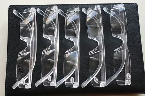 ! ! [12 paires] !! Lunettes de lecture rectangulaires transparentes sans monture pour hommes et femm
