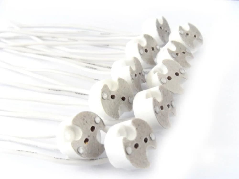 10-200 pcs/lot MR16 MR11 GU5.3 G5.3 G4 connecteur de base de lampe câble base de douille de lampe MR
