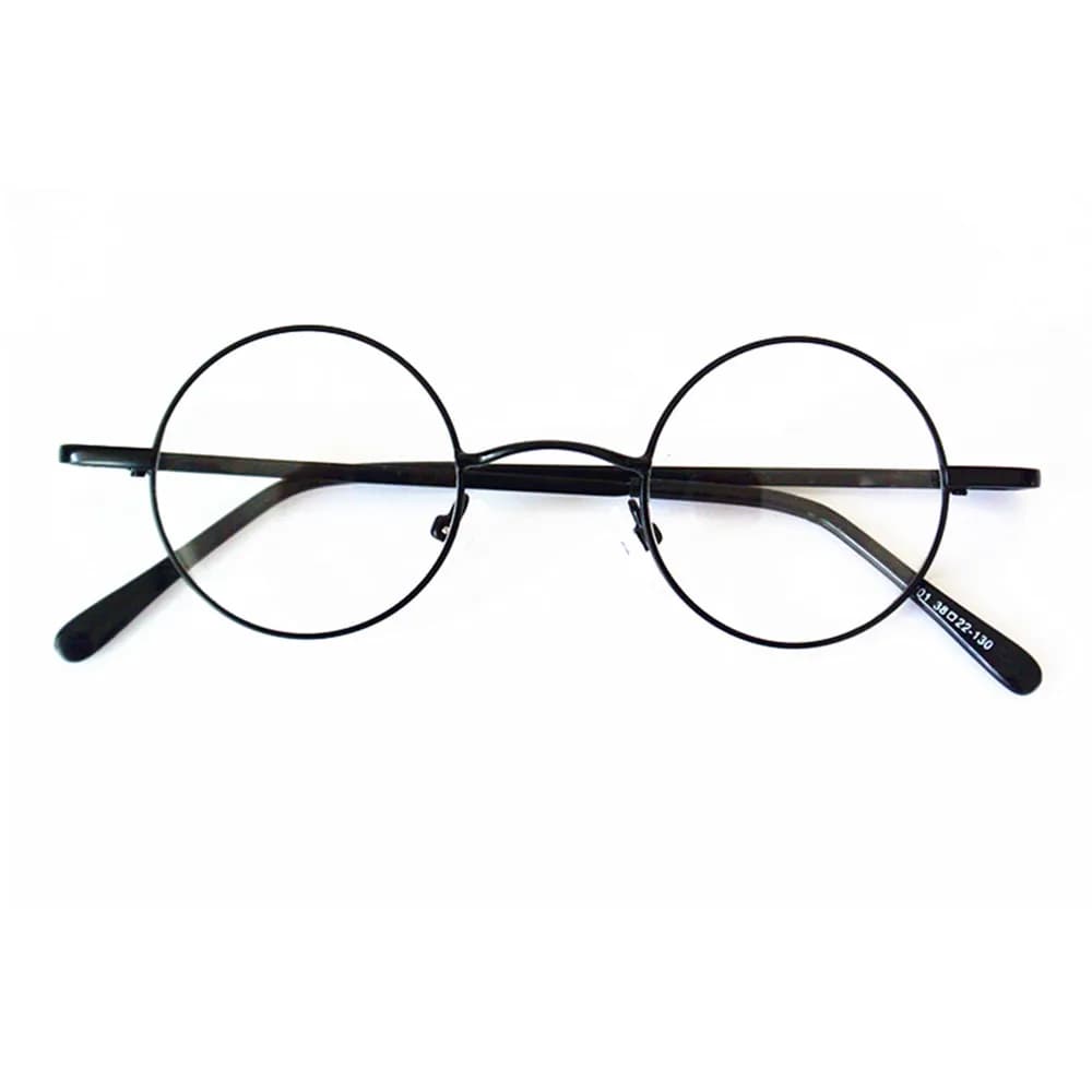 Vintage petit rond 43mm charnières à ressort John Lennon montures de lunettes en métal jante complèt
