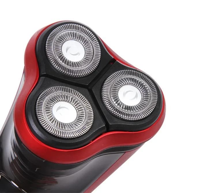 Kemei-Rasoir électrique pour hommes, soins du visage, rasoir à barbe lavable, machine à raser 3D, to