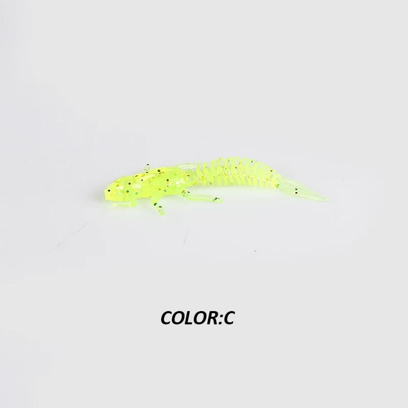 2023New portée leurres souples leurres en plastique souple larve 6 cm/5 cm appâts d'eau douce Silico