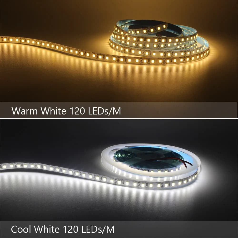 12V LED bande SMD 2835 1M 2M 3M 4M 5M LED bande bande lumière 120LED/M 240LED/M blanc chaud bande Fl